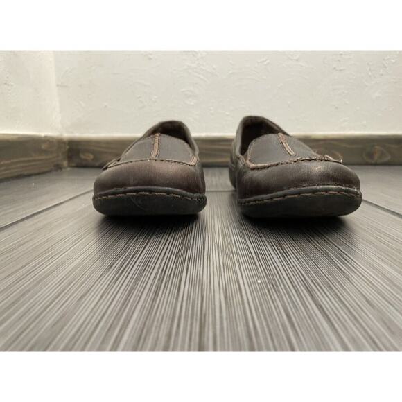 Clarks Ashland Bendable Loafers Womens Size 7M Brown Textured Leather Moccasins - Picture 10 of 13